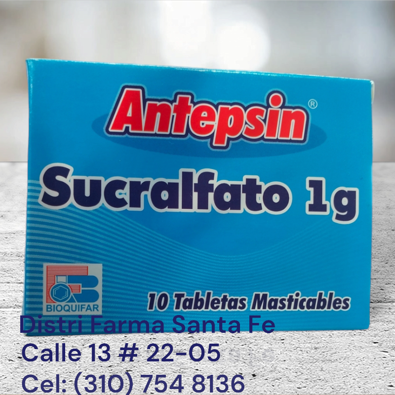 ANTEPSIN X 10 TABLETAS (SUCRALFATO 1GR)