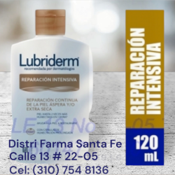 CREMA LUBRIDERM UV O TAPA DORADA X 120ML (IVA)