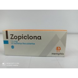 ZOPICLONA MEMPHIS 7.5MG X 10 TABLETAS