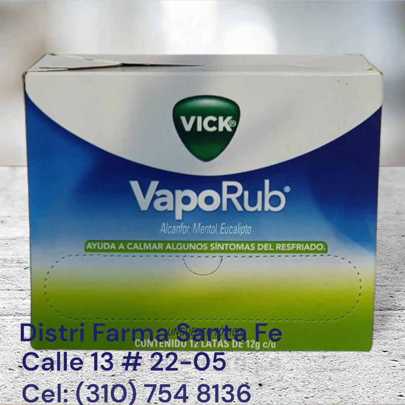 VICK VAPORUB LATA 12GR CAJA  X 12 UNIDAES