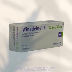 WINADEINE F X 30 TABLETAS