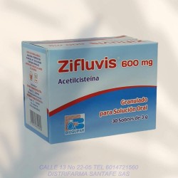 ZIFLUVIS ACETILCISTEINA 600 MG X 30 SOBRES (BF)