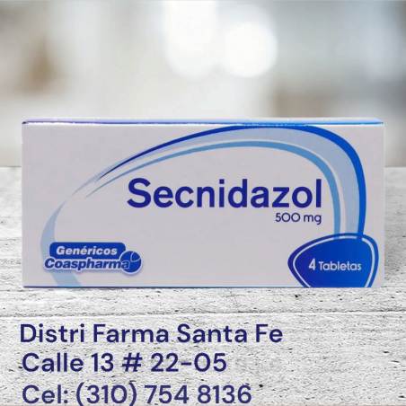 SECNIDAZOL COASPHARMA 500MG X 4 TABLETAS