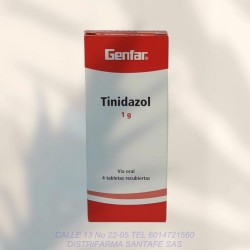 TINIDAZOL GENFAR 1GR X 4 TABLETAS