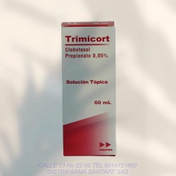 TRIMICORT SOLUCION 0.05% X 60ML (CLOBETASOL)