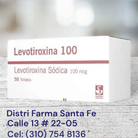 LEVOTIROXINA 100MG X 50 TABLETAS (SEGFRIED)