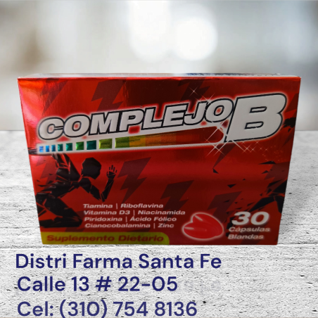 COMPLEJO B + ZINC X 30 CAPSULAS BLANDAS