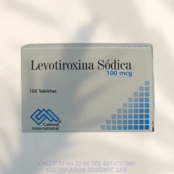 LEVOTIROXINA COLMED 100MG X 100 TABLETAS