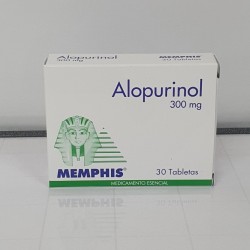 ALOPURINOL MEMPHIS 300MG X 30 TABLETAS