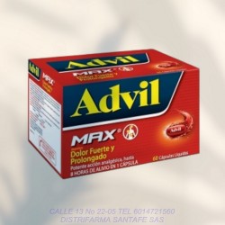 ADVIL MAX X 60 CAPSULAS
