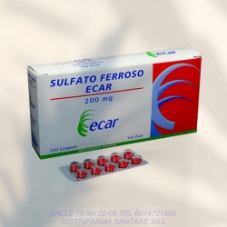 SULFATO FERROSO ECAR 300MG...