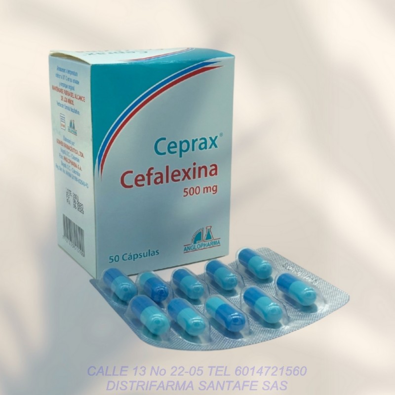 CEPRAX 500MG X 50 CAPSULAS (CEFALEXINA)