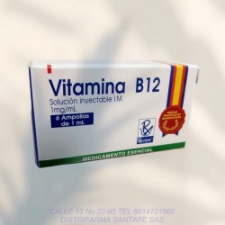 VITAMINA B12  X 6 AMP / 1 ML RECIPE