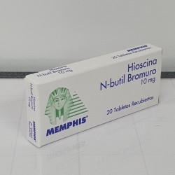 HIOSCINA BUTIL MEMPHIS 10MG X 20 TABLETAS