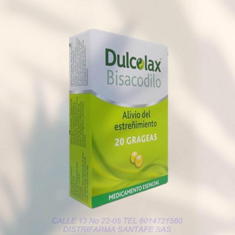 DULCOLAX X 20 GRAGEAS (BISACODILO)