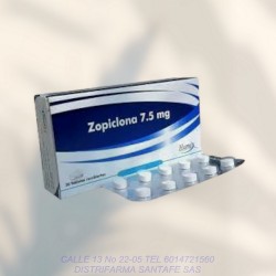 ZOPICLONA 7.5MG X 30  TABLETAS RECUBIERTAS (HUMA)