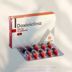 DOXICICLINA MEMPHIS 100MG X 10 CAPSULAS