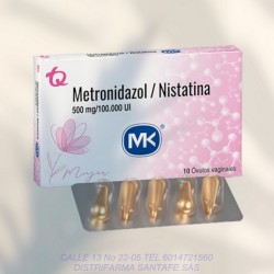 METRONIDAZOL + NISTATINA MK X 10 CAPSULAS