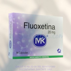 FLUOXETINA MK 20MG X 14 CAPSULAS