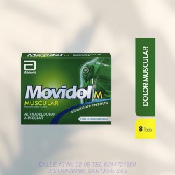 MOVIDOL MUSCULAR X 8 TABLETAS (VERDE)