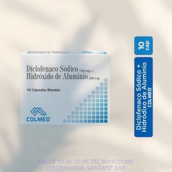 DICLOFENACO SOD 100 + HIDROXIDO DE ALUMINIO 10 CAP