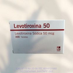 LEVOTIROXINA 50MG X 300 TABLETAS (SEGFRIED)