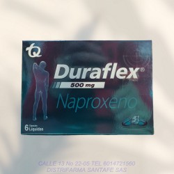 DURAFLEX 500MG X 6 CAPSULAS (NAPROXENO) (TQ)