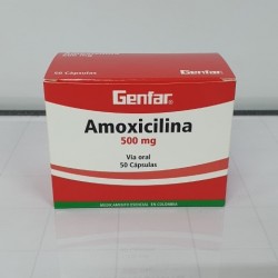 AMOXICILINA GENFAR 500MG X 50 CAPSULAS