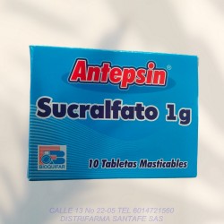 ANTEPSIN X 10 TABLETAS (SUCRALFATO 1GR)
